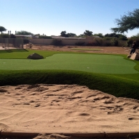 Fake Grass Carpet Ohkay Owingeh, New Mexico Backyard Putting Green, Backyard Designs