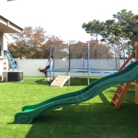 Faux Grass White Signal, New Mexico Backyard Playground, Backyard Landscaping