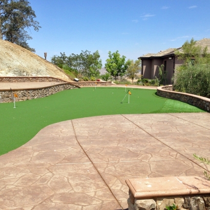 Artificial Grass Installation Moriarty, New Mexico Putting Green Grass, Backyard Landscape Ideas