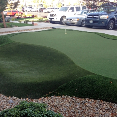 Fake Grass Carpet El Rancho, New Mexico Outdoor Putting Green, Commercial Landscape