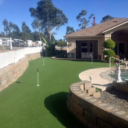 Faux Grass Truchas, New Mexico City Landscape, Small Backyard Ideas