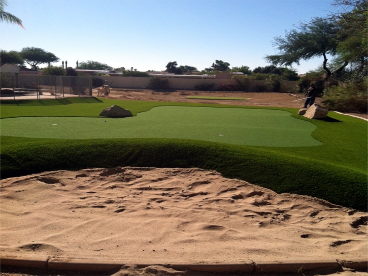 Fake Grass Carpet Ohkay Owingeh, New Mexico Backyard Putting Green, Backyard Designs