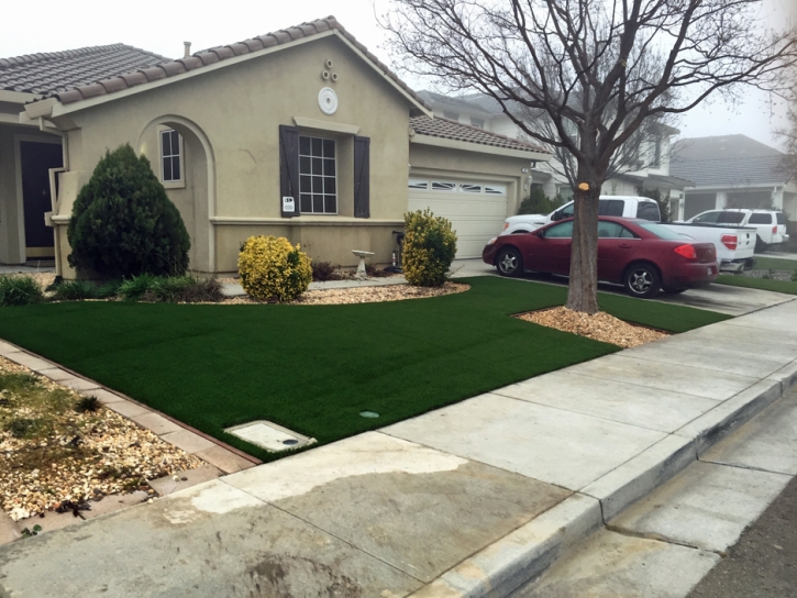 Fake Turf Berino, New Mexico Landscape Rock, Small Front Yard Landscaping