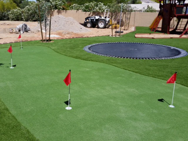 Faux Grass Algodones, New Mexico Putting Greens, Backyard