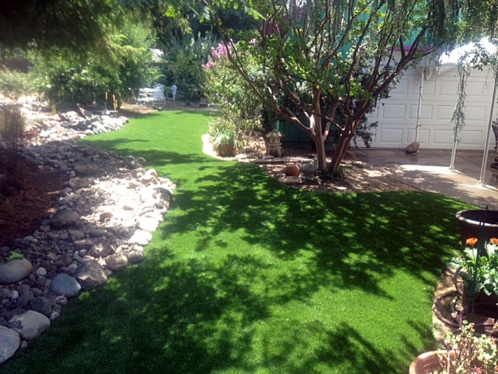 Plastic Grass Milan, New Mexico Paver Patio, Backyard Design
